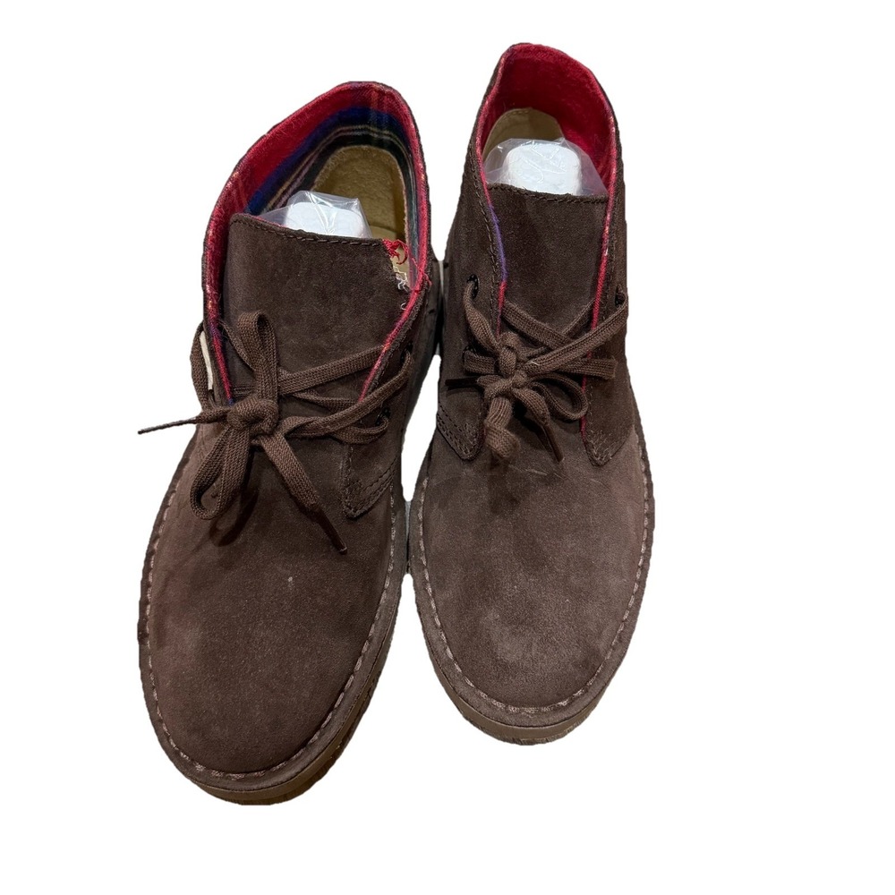 L.L.Bean Stonington 514201 Women's Brown Suede SZ-8 M Flannel Lined Chukka Boots